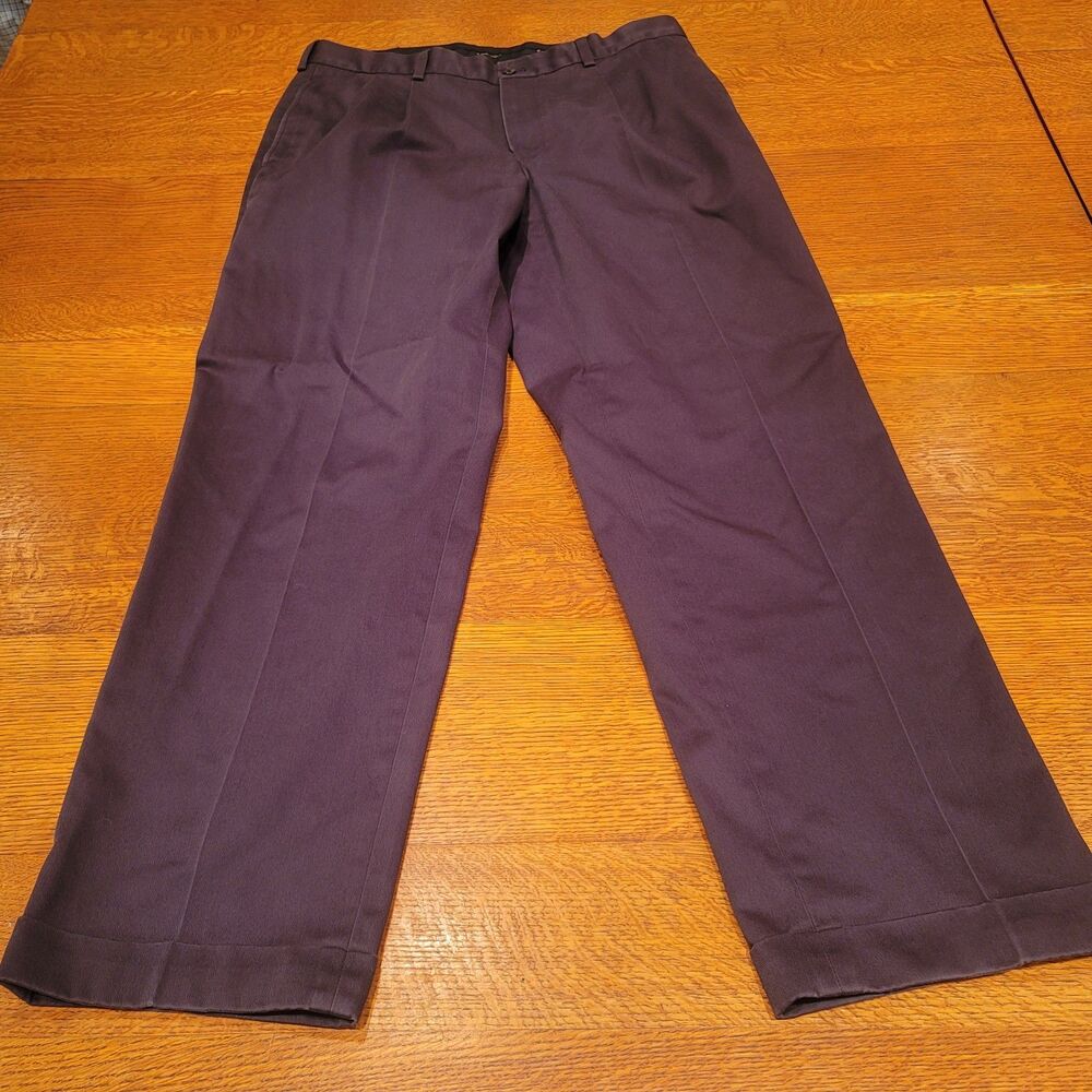 Brooks Brothers Advantage Chino Thompson Pants 36x32 100% Cotton Dark Gray